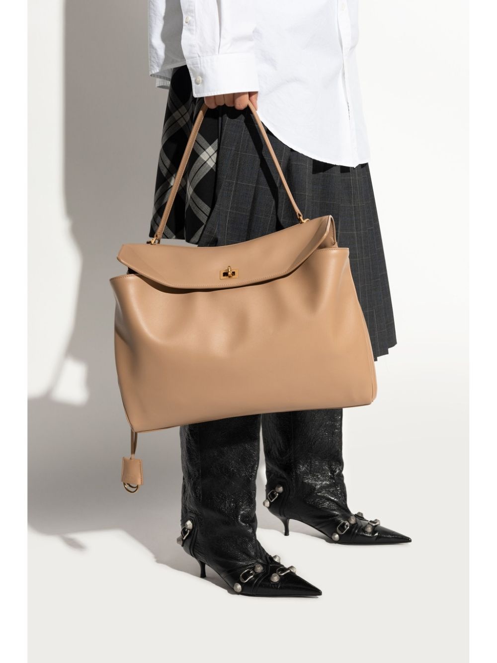 leather tote bag - 2
