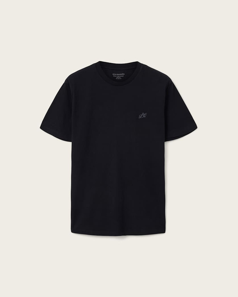 CIPHER EMBROIDERED CREW NECK T-SHIRT 1