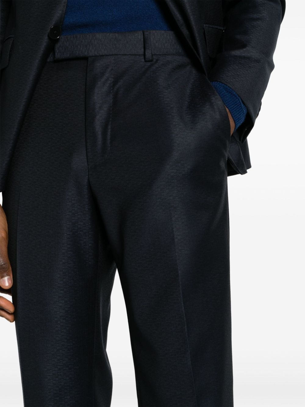 Zegna Centoventimila single-breasted wool suit - Blue