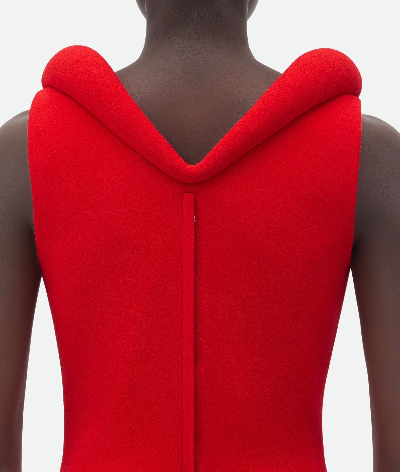 Viscose Bouclé Dress With Padded Details - 5
