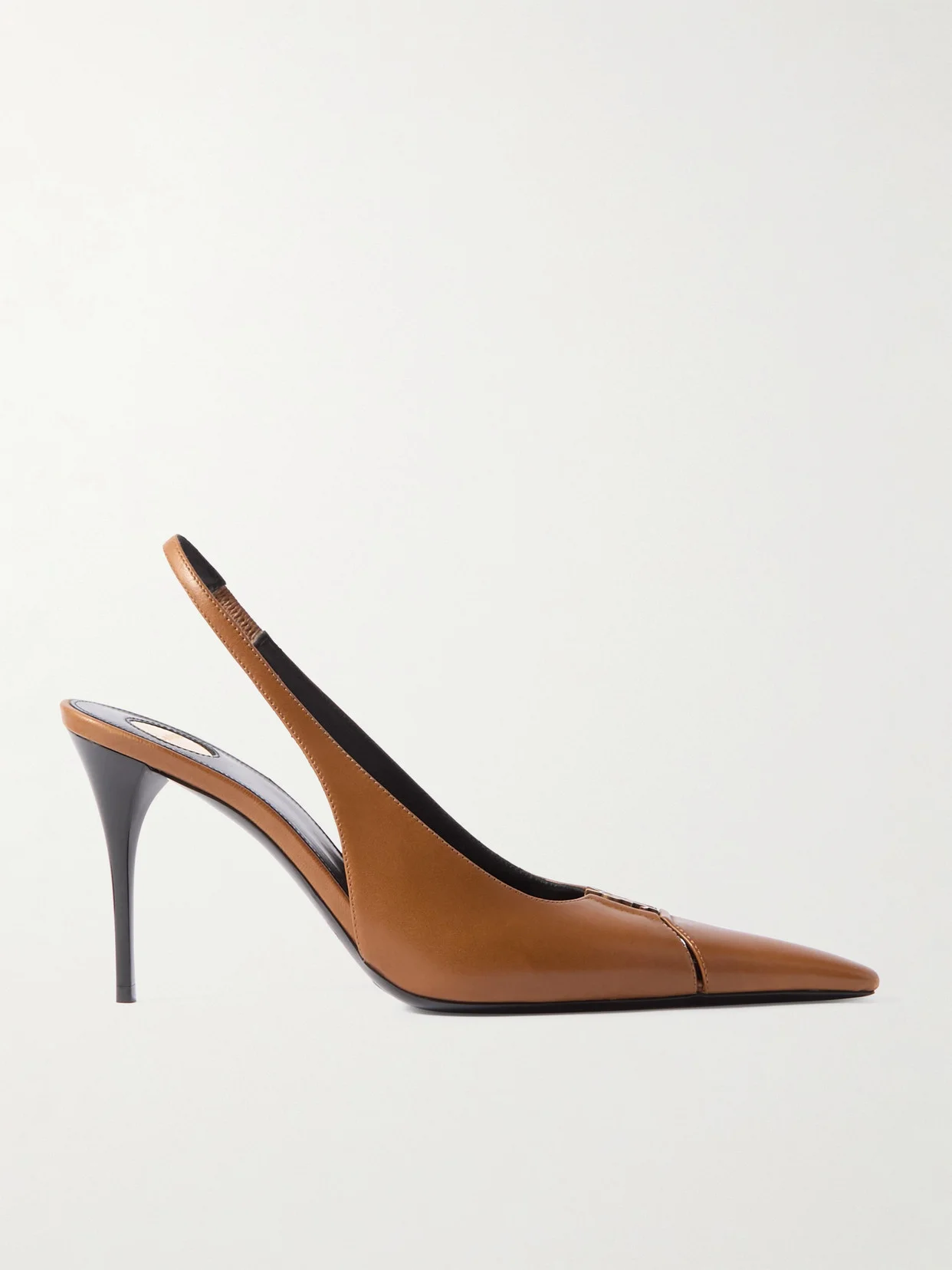 Babylone Cutout Patent-leather Slingback Pumps - 1