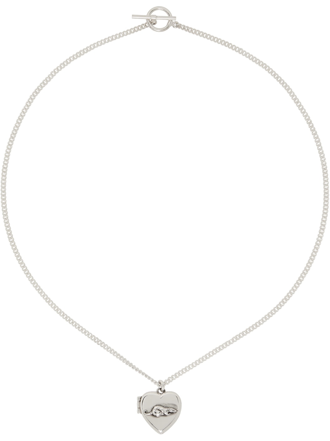 Silver Rat Locket Necklace - 1