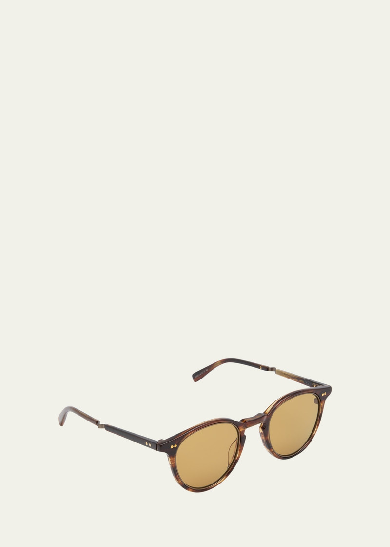 Mr. Leight Men's Marmont II Acetate Round Sunglasses outlook