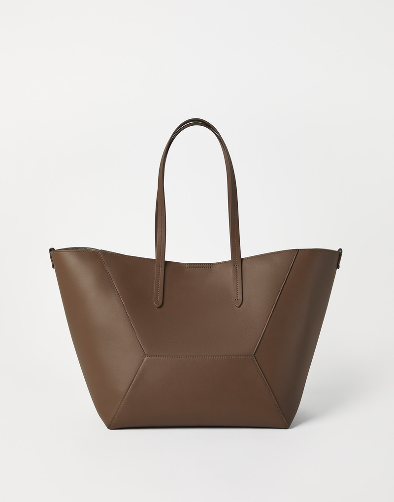 Brunello Cucinelli BC Duo bag in calfskin with monili outlook