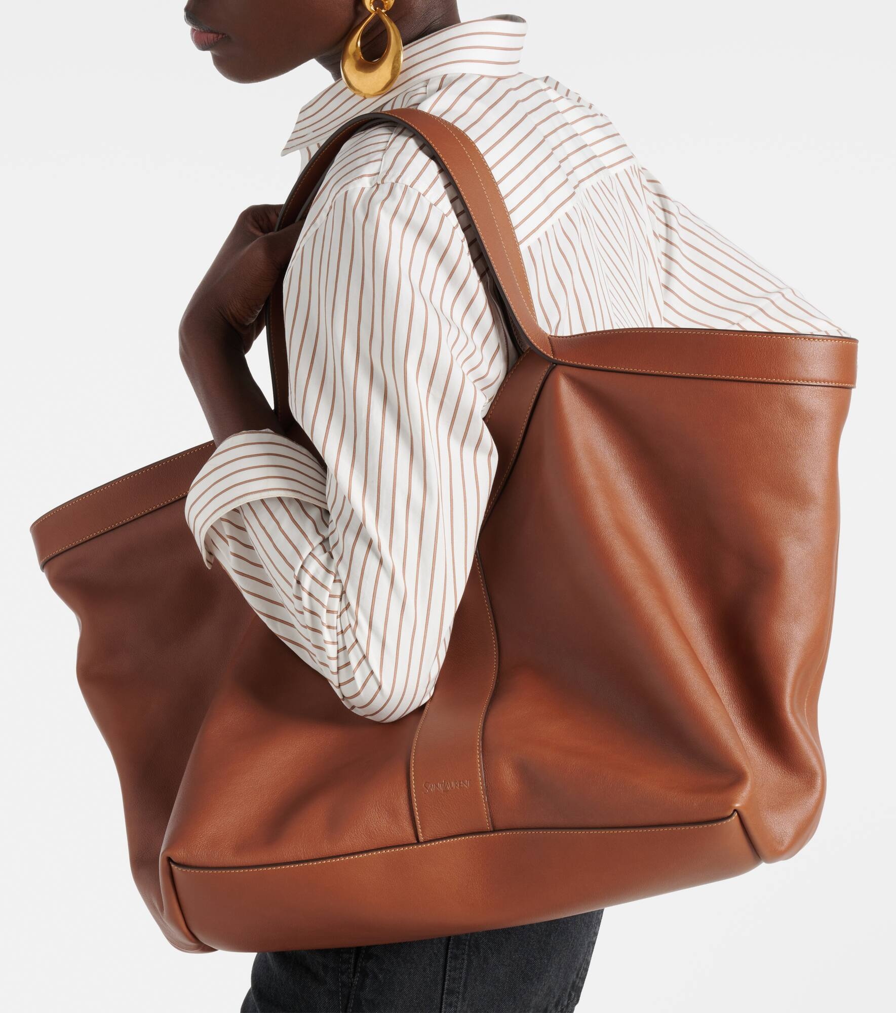 Y leather tote bag - 2