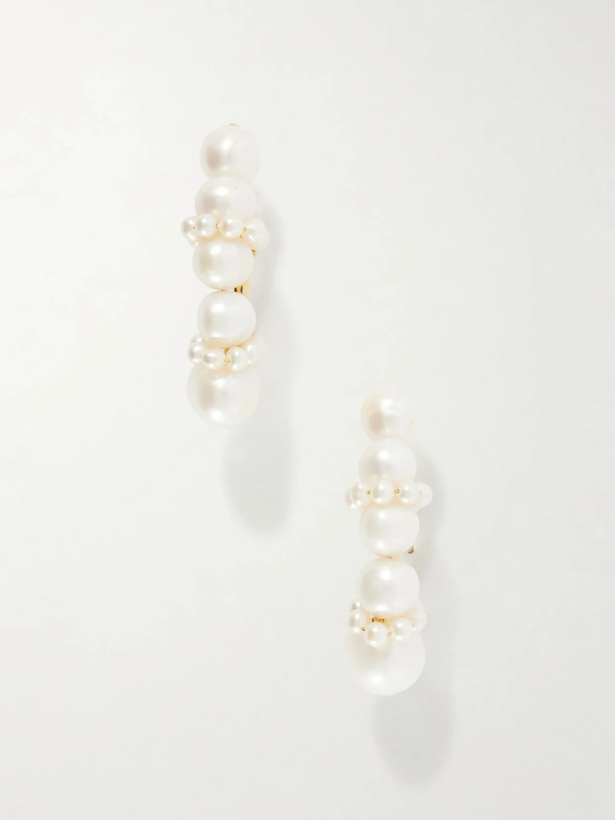 Recycled Gold Vermeil And Pearl Earrings - 1