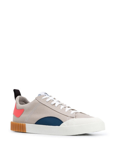 Diesel logo colour-block sneakers outlook