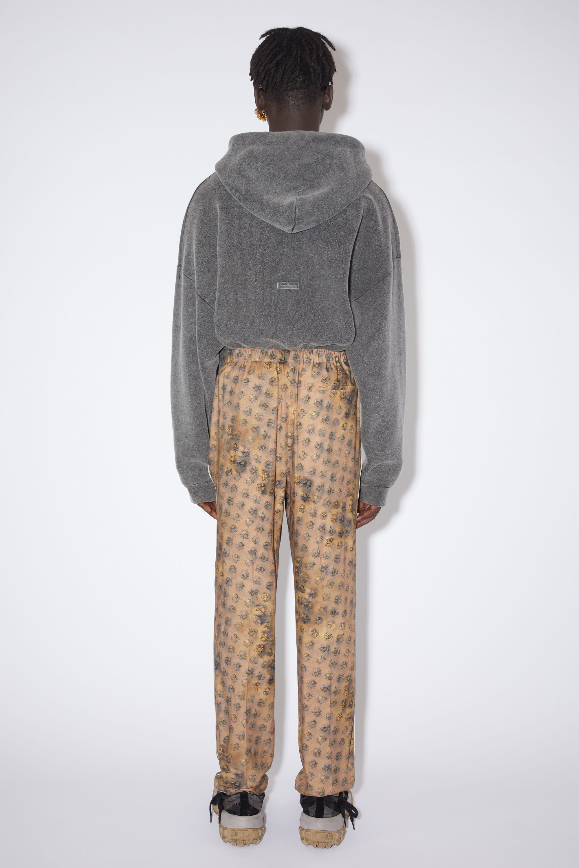 Printed trousers - Sand beige/yellow - 3