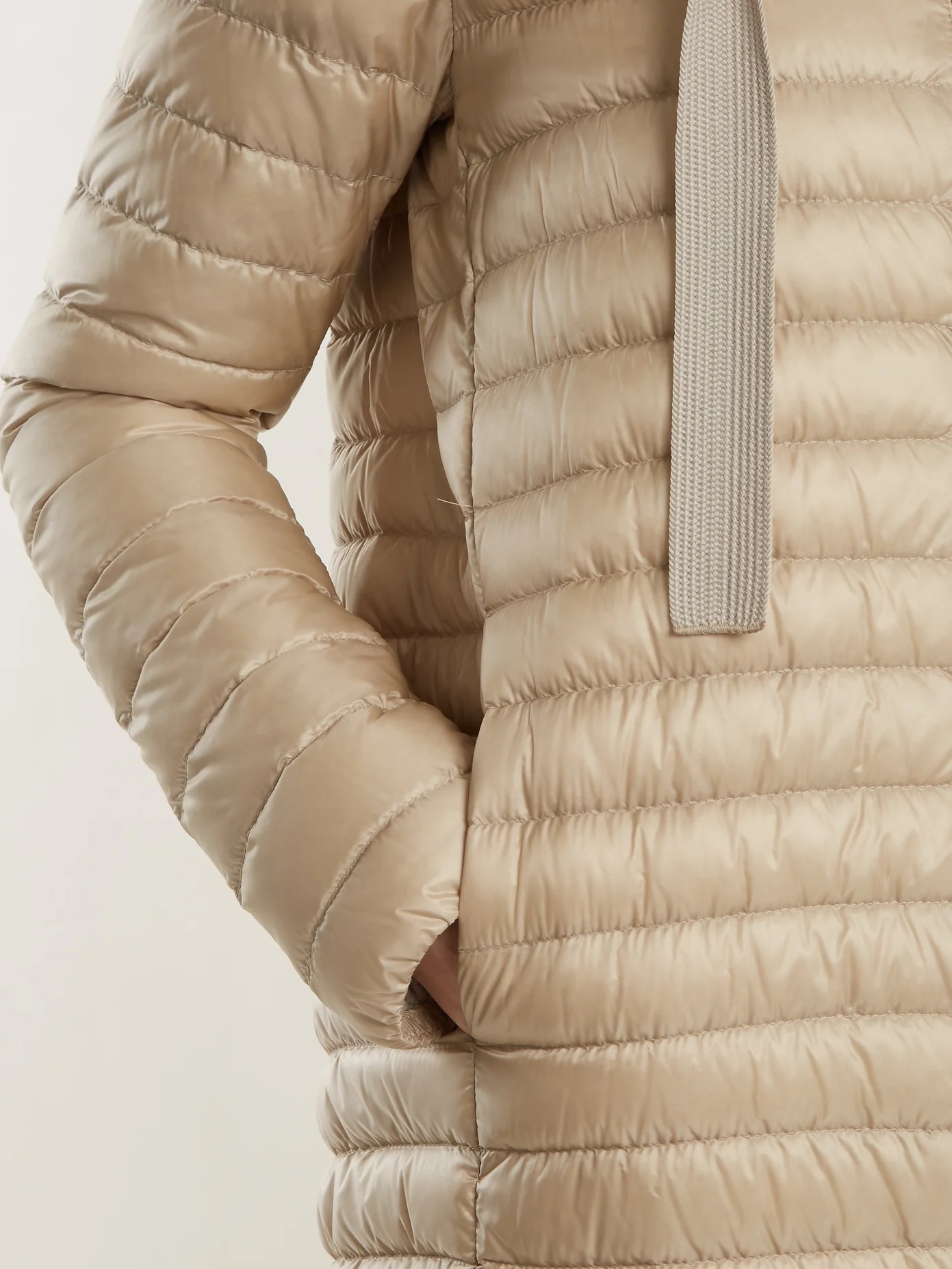 Citrinelle funnel-neck quilted coat - 5