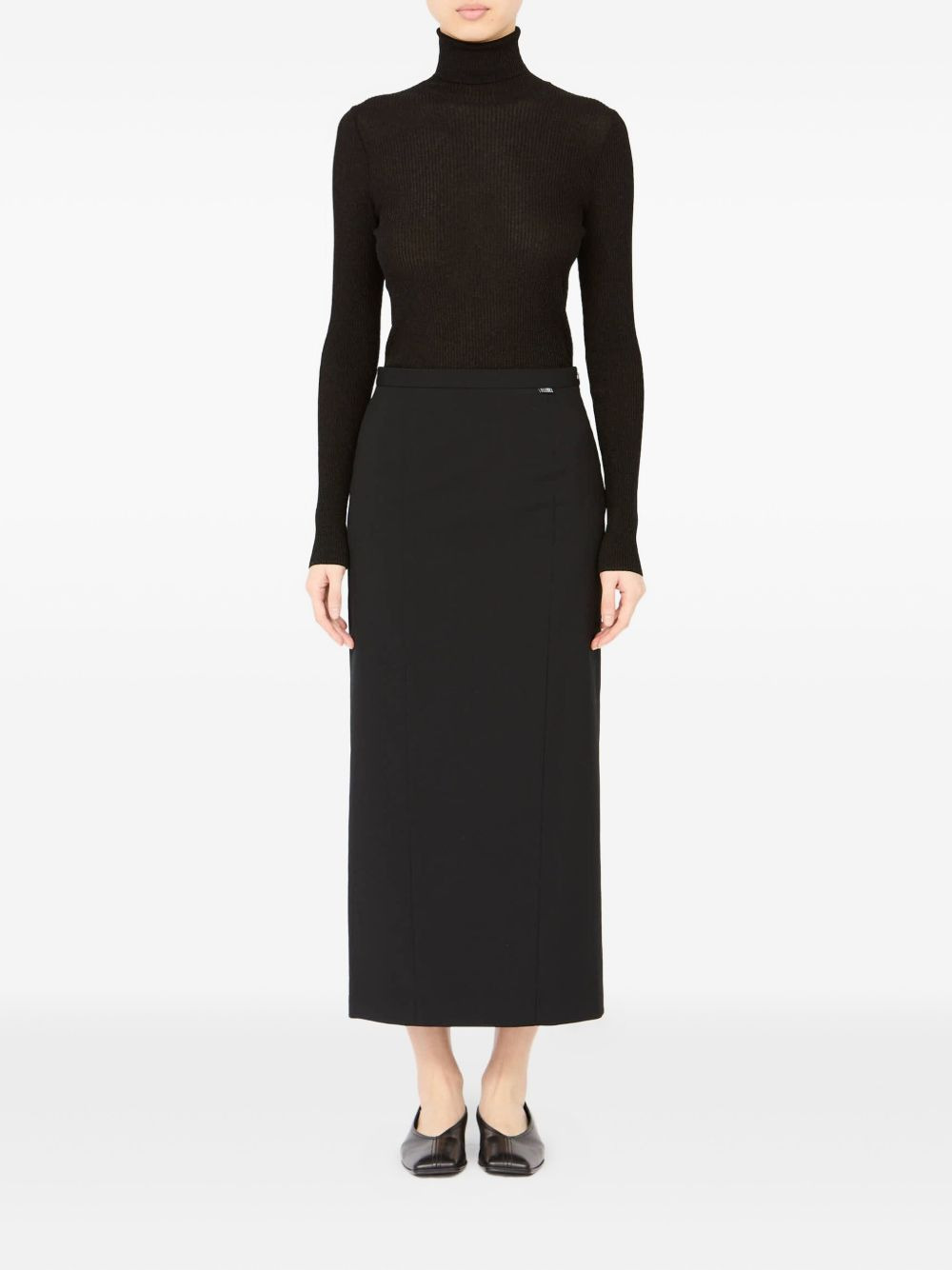 panelled midi skirt - 2