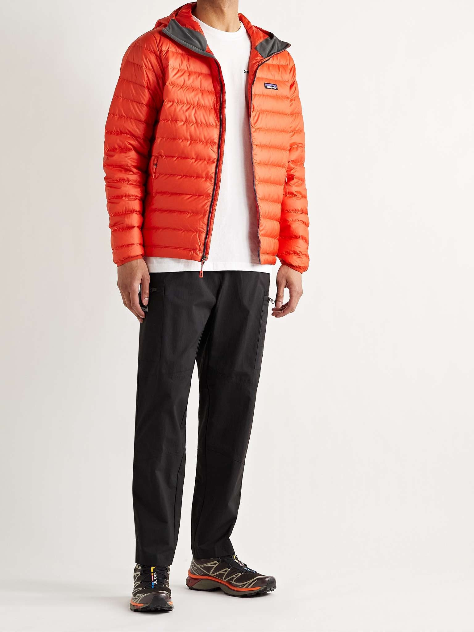 Quilted DWR-Coated Recycled Ripstop Down Hooded Jacket - 2