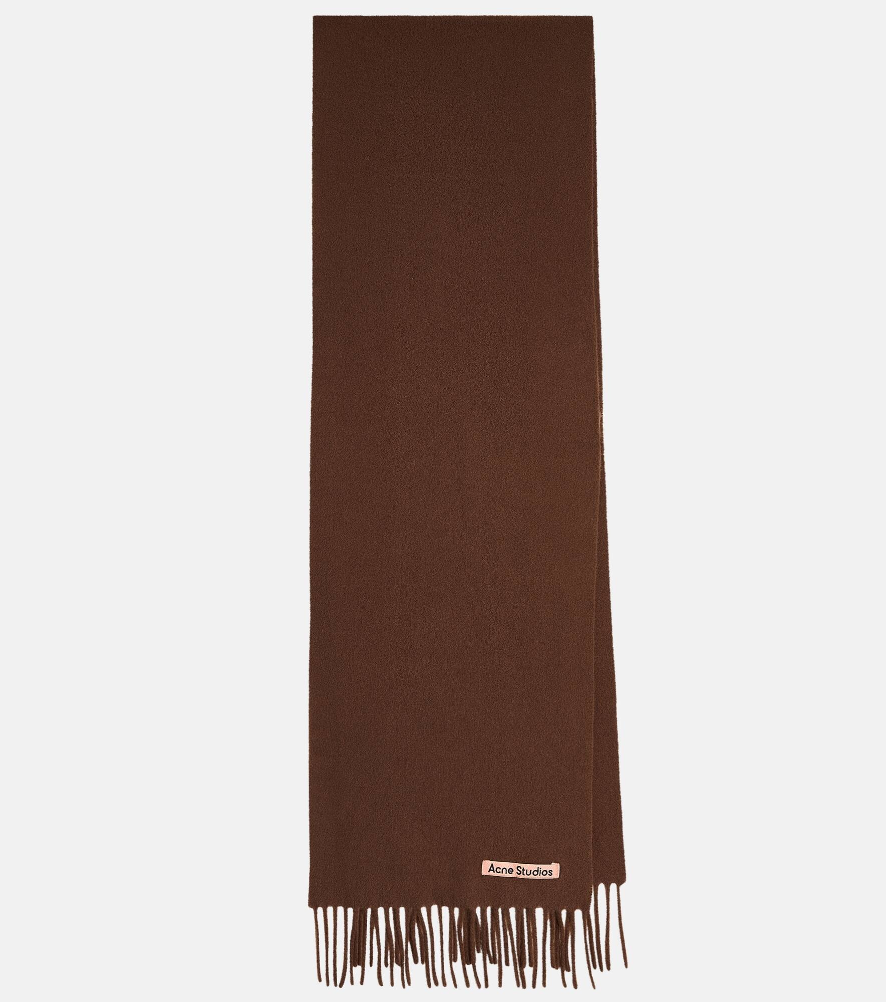 Fringed wool scarf - 1