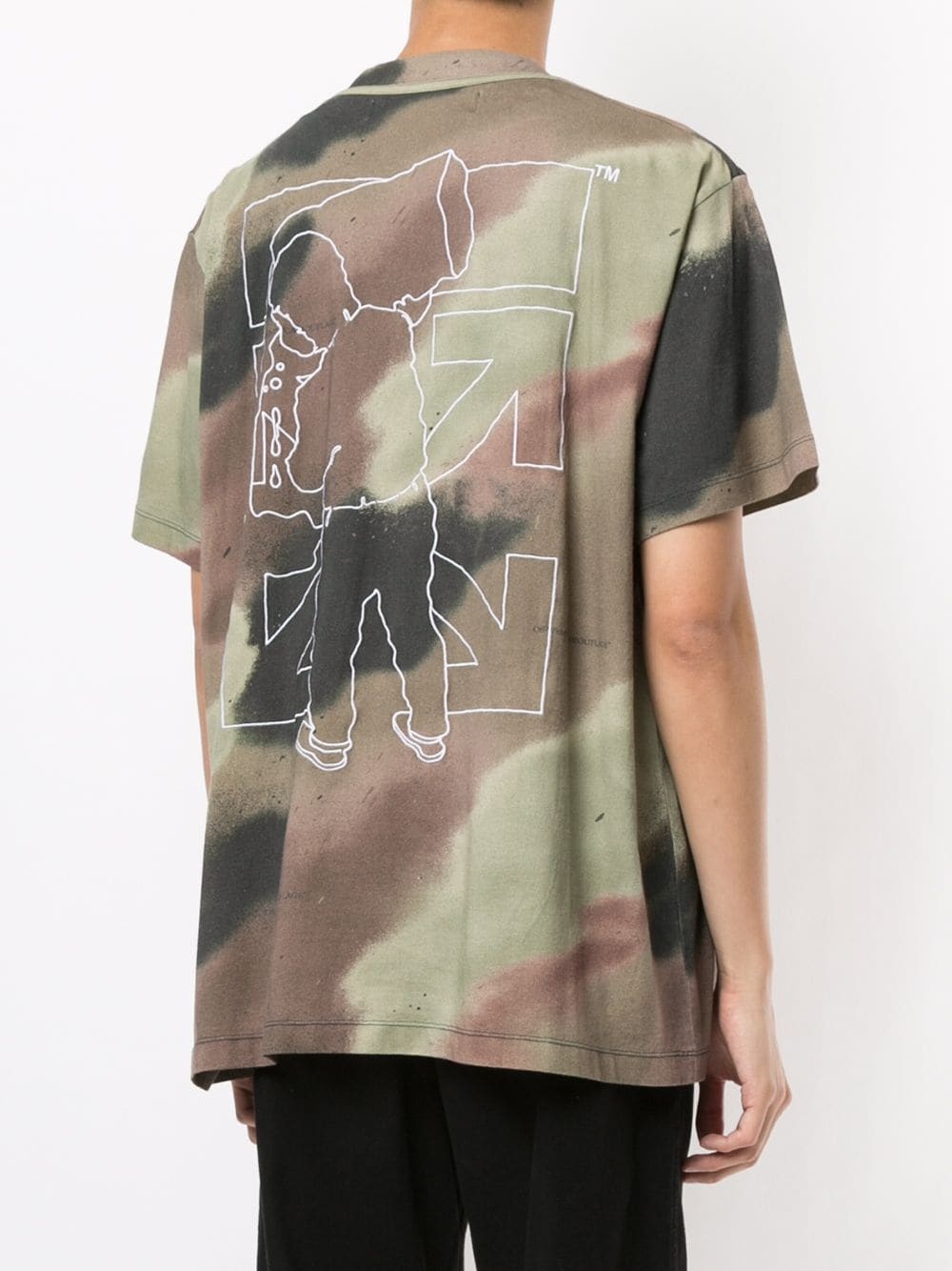  camouflage-print cotton T-shirt  - 4