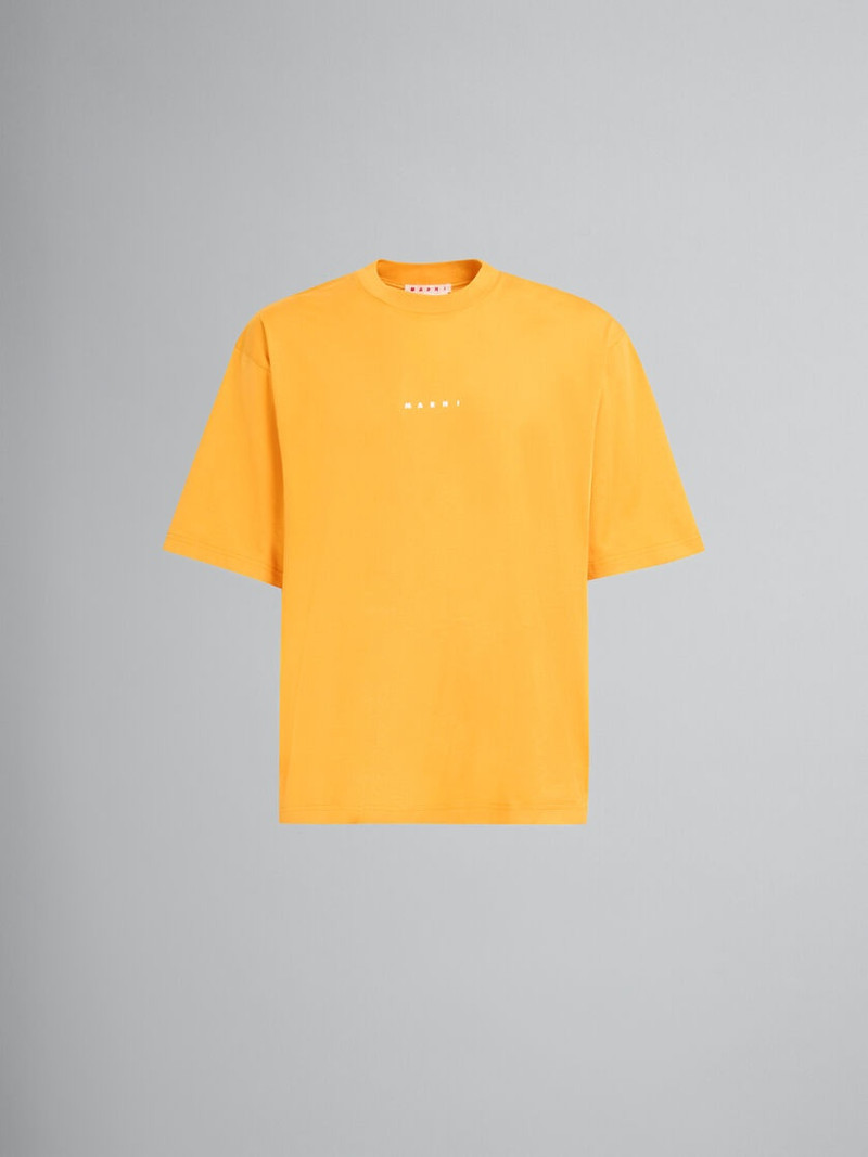 ORANGE BIO COTTON T-SHIRT WITH MINI LOGO 1