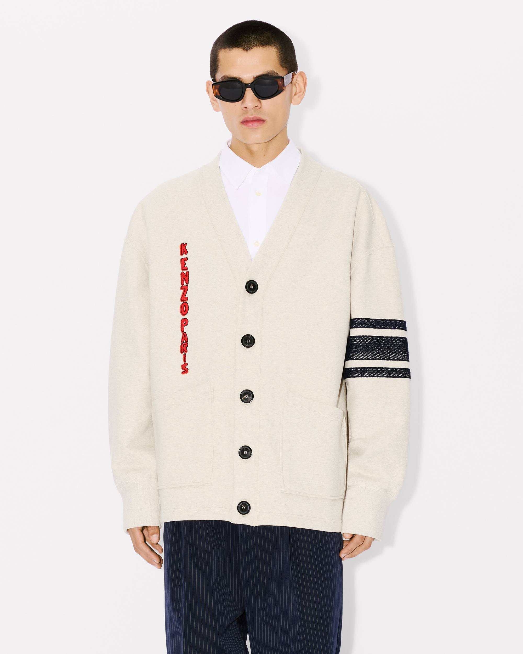'KENZO Drawn Varsity' super-oversize embroidered cardigan - 2
