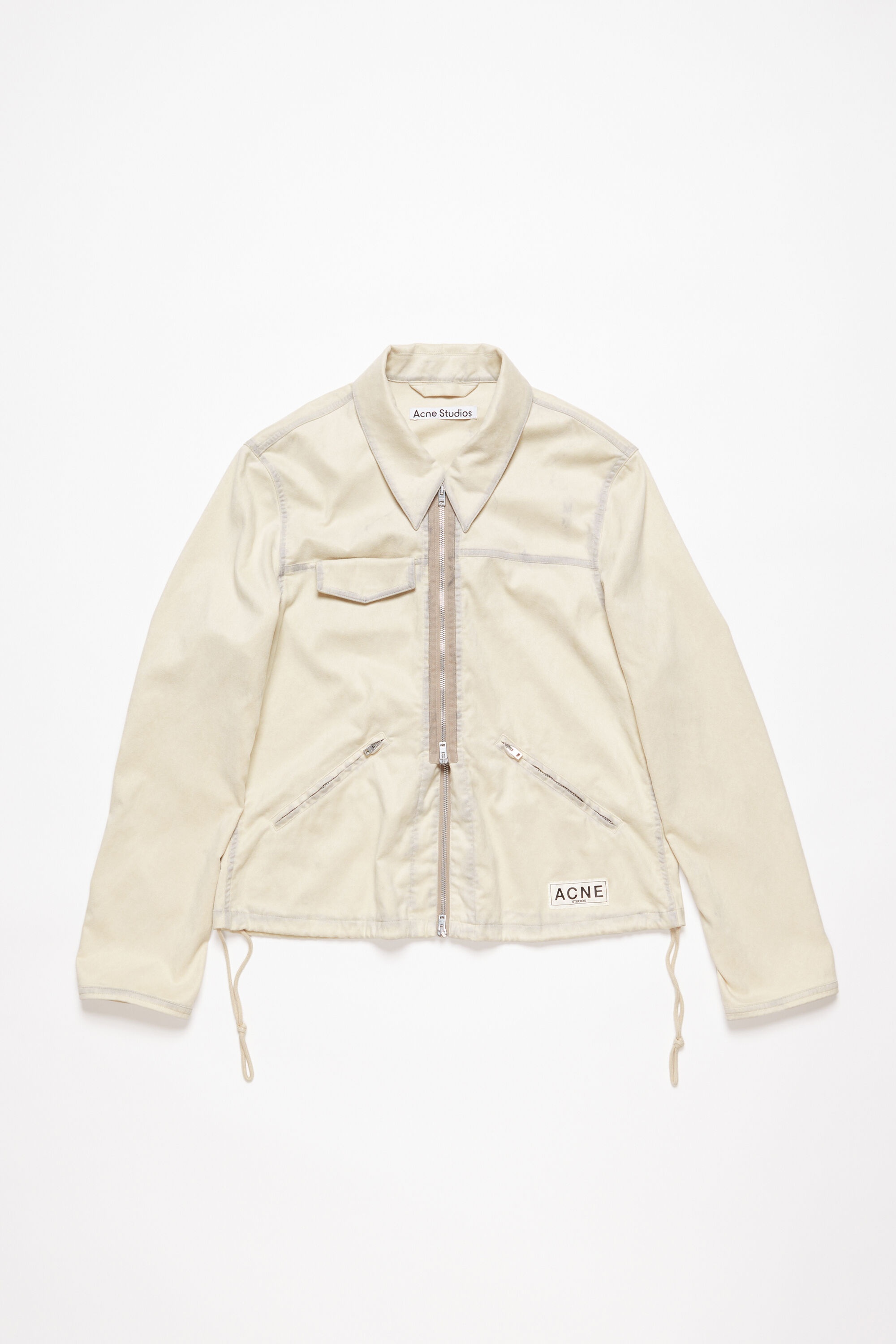 Zipper jacket - Beige - 1