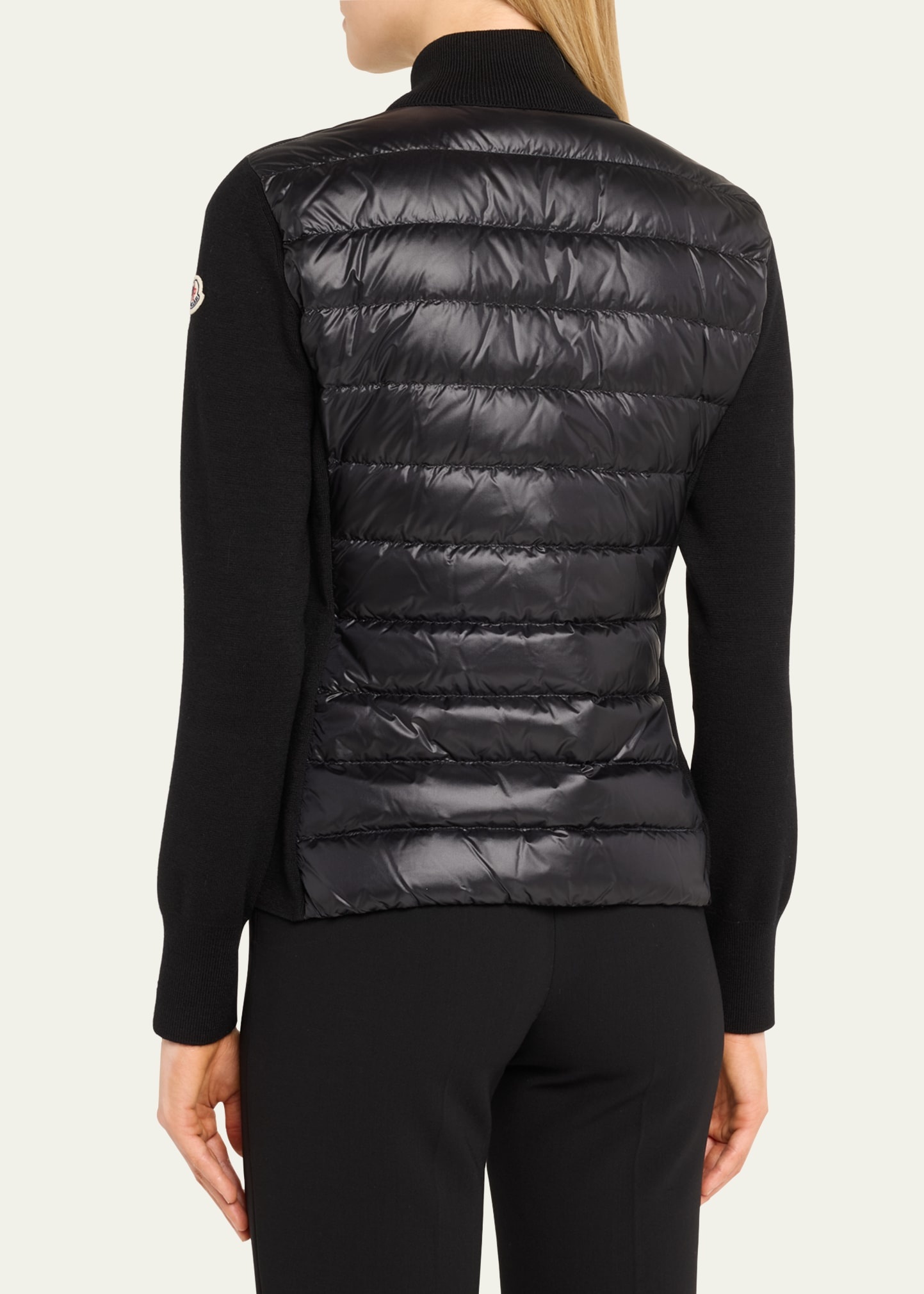 Hybrid Puffer Wool Cardigan - 3