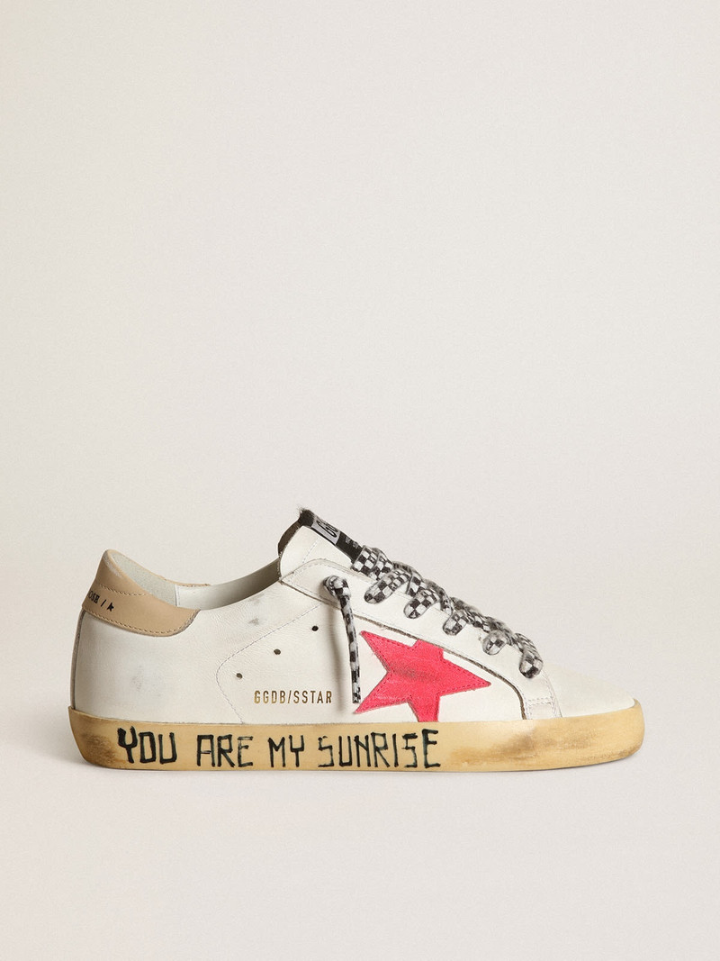 Super-Star with lobster suede star and sand leather heel tab - 1