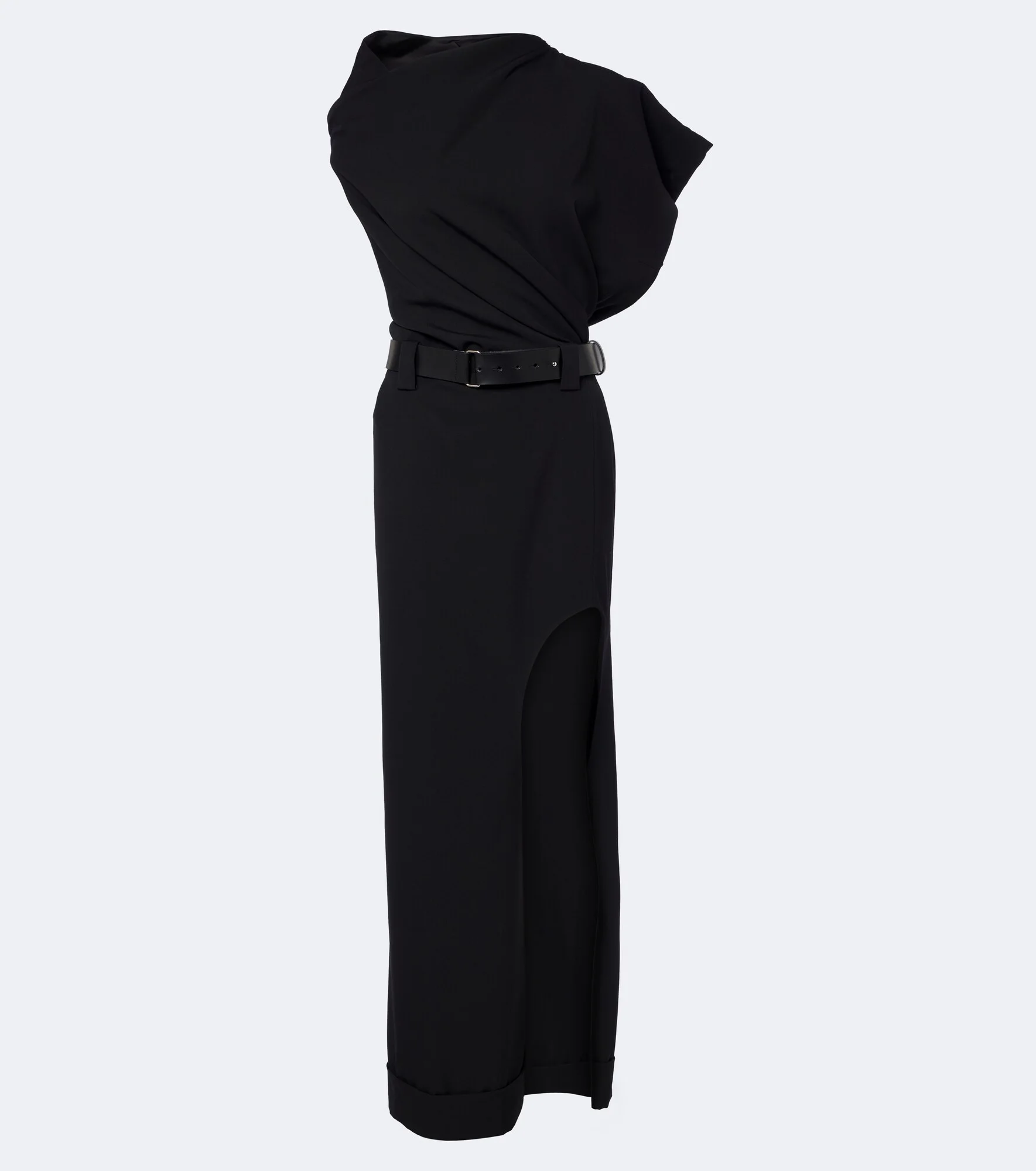 Asymmetric wool maxi dress - 1