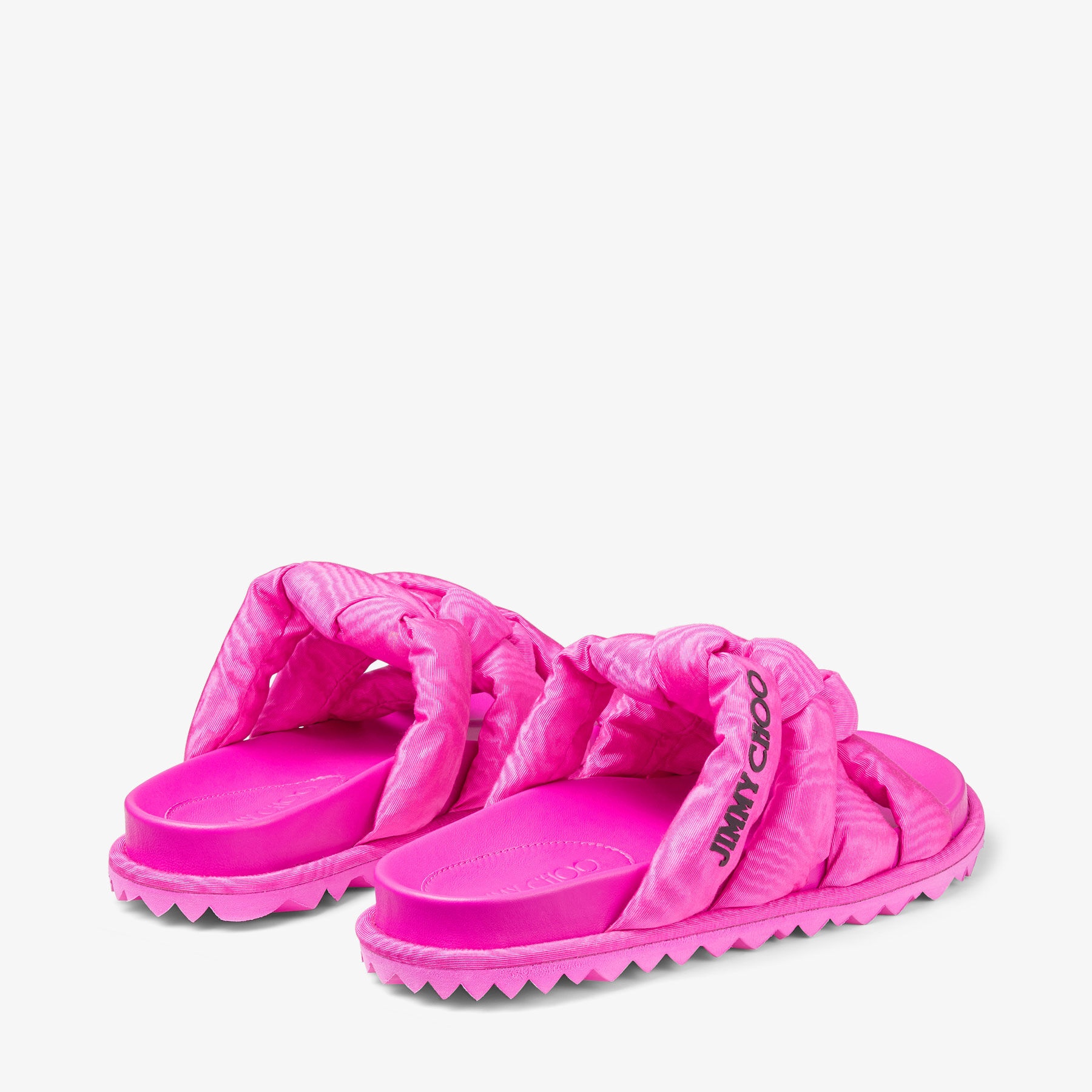 Kes Flat
Fuchsia Moire Fabric Flat Sandals - 5