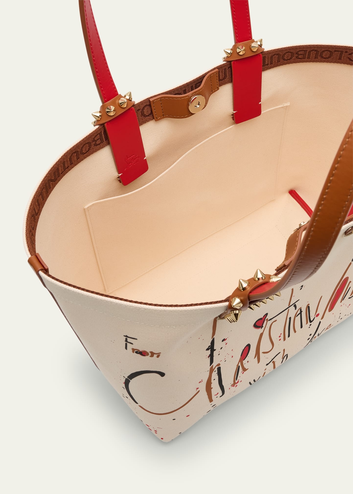 Cabata Small Beach Splash Logo Tote Bag - 4