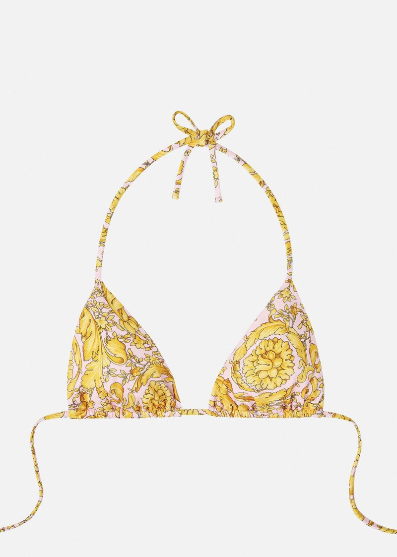 Barocco Print Bikini Top 1
