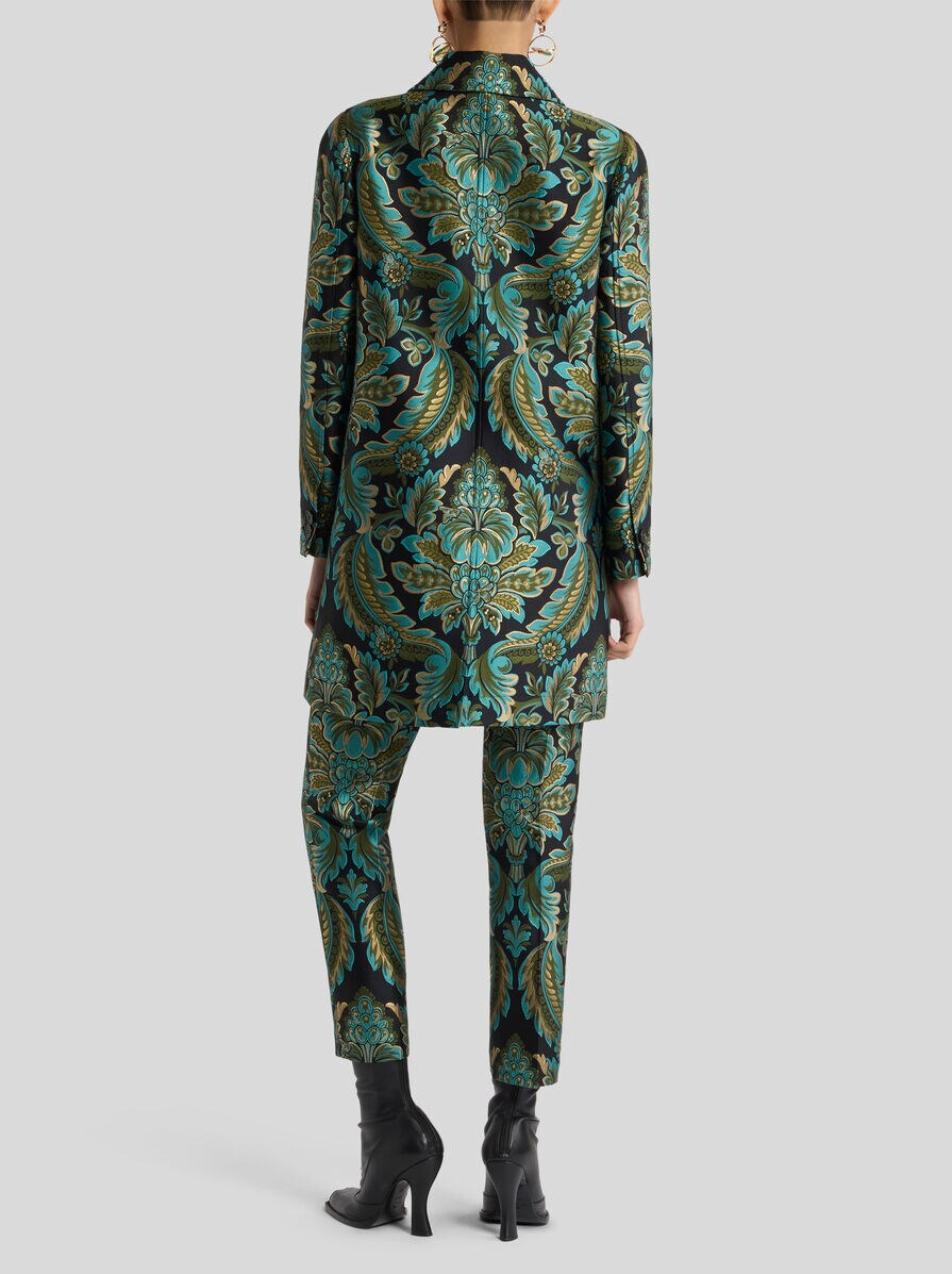 COAT WITH FLOWER AND BEE JACQUARD MOTIF - 4
