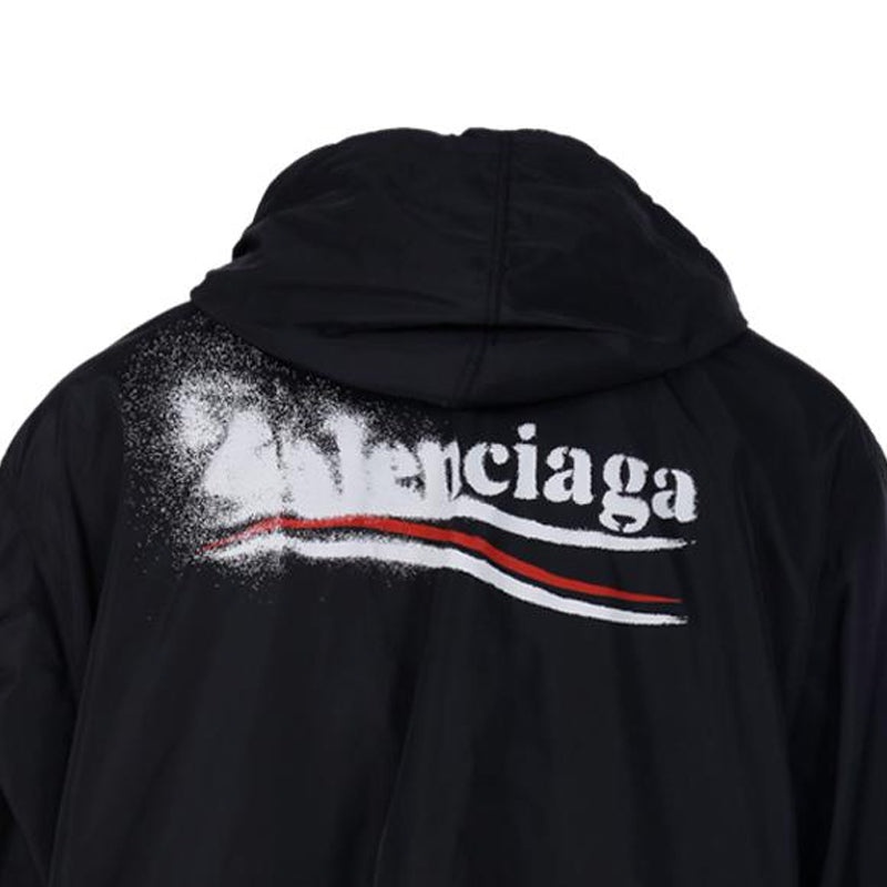 Balenciaga Political Stencil Windbreaker 'Black' 791285TPO061000 - 6