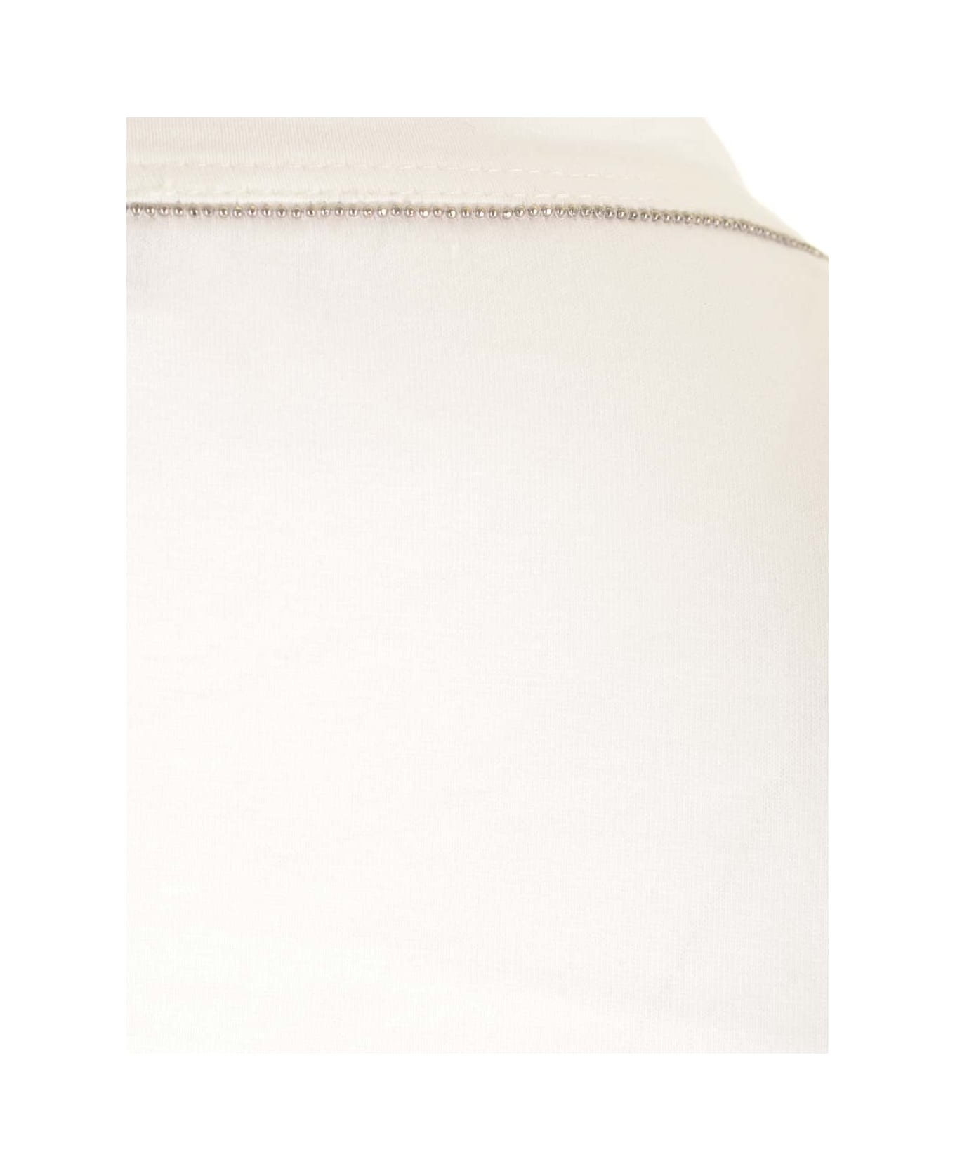 White Cotton T-shirt - 4