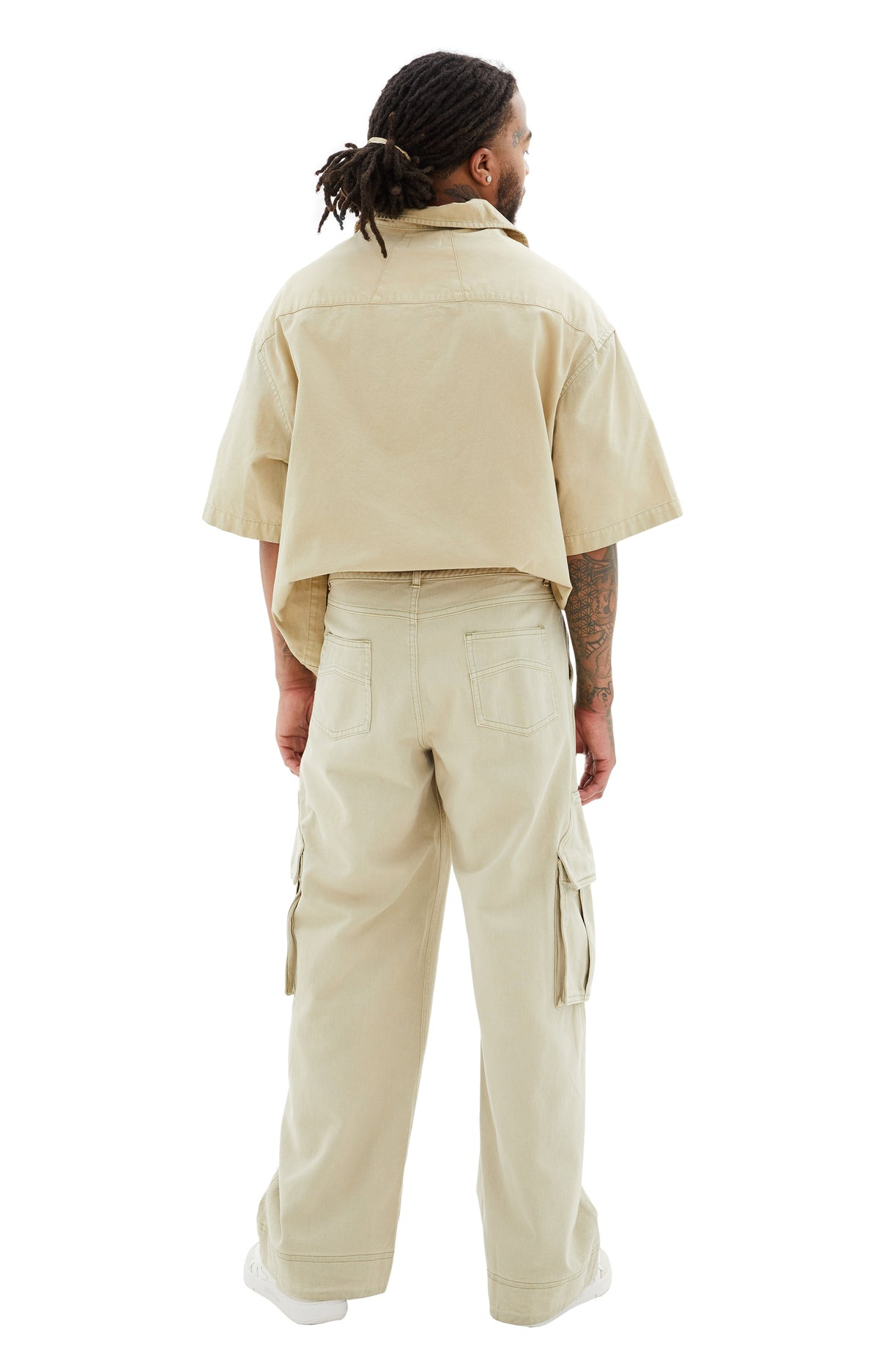 PARTA SPRAY CARGO PANTS (BEIGE) - 4