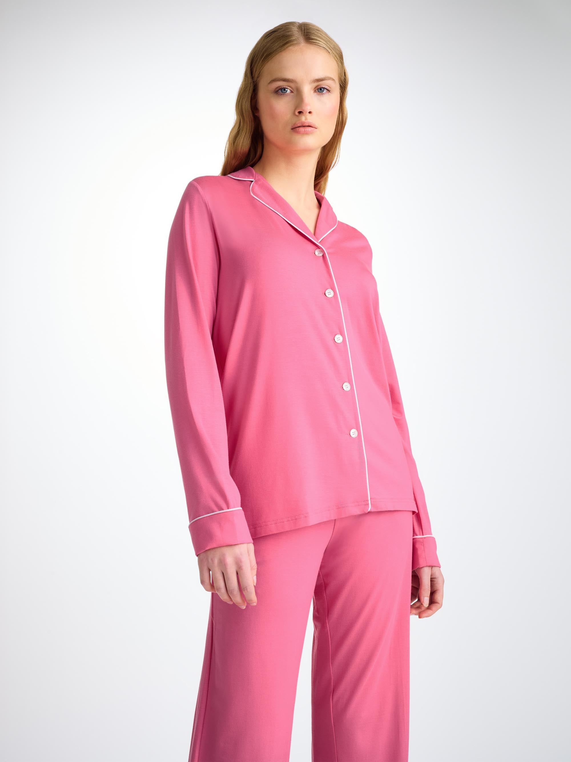 Women's Pajamas Lara Micro Modal Stretch Flamingo Pink - 3