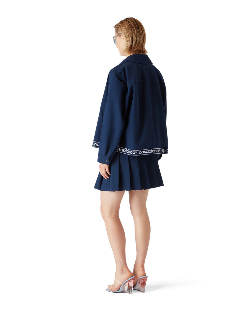 Navy Wool Suit Jacket 3