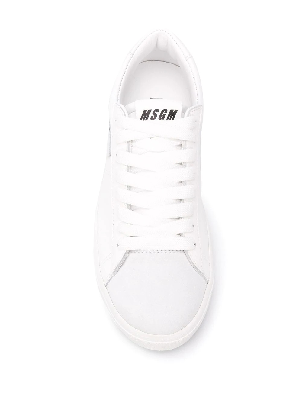 M appliqué low-top sneakers - 4