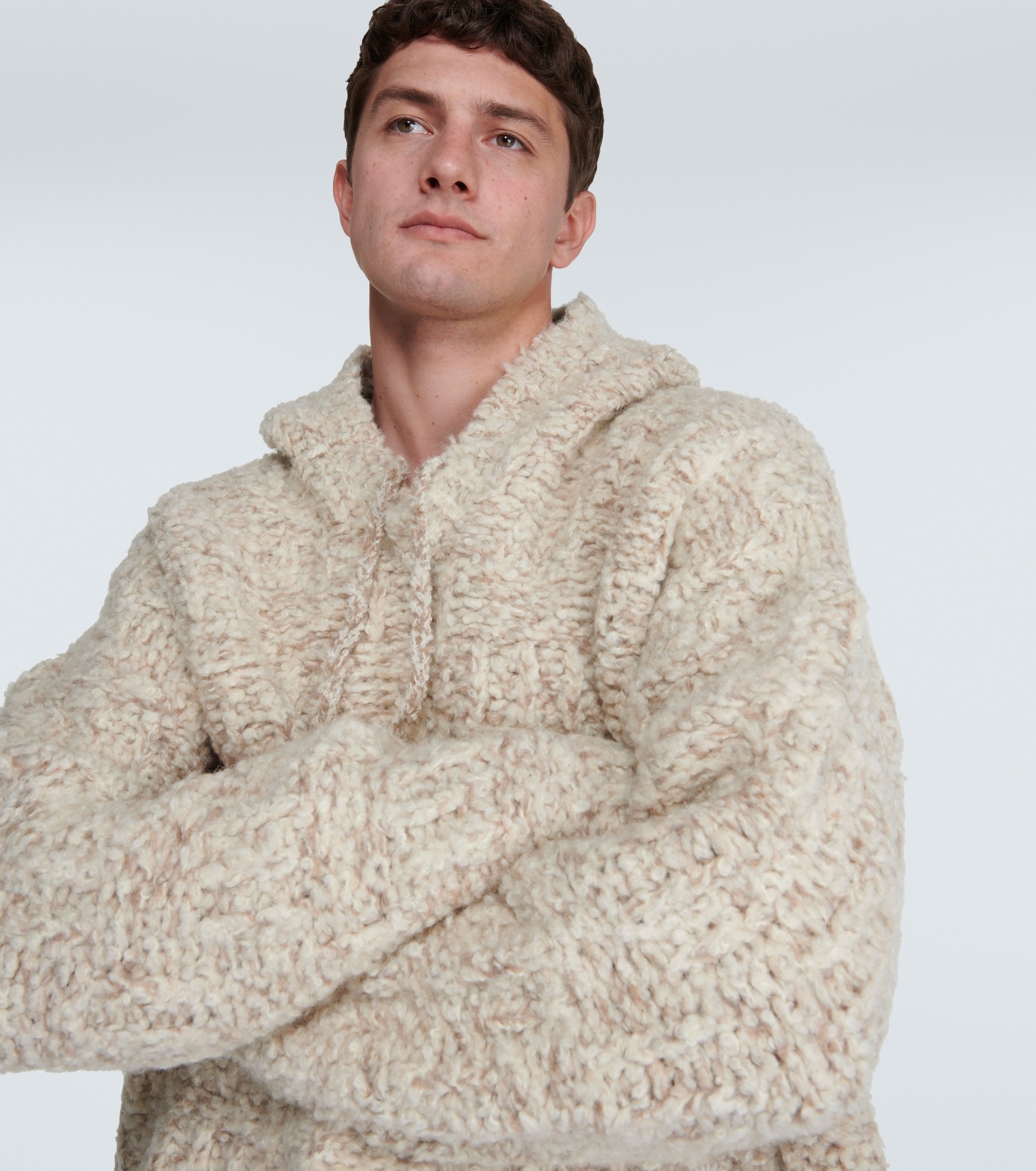 Oversized wool-blend hoodie - 5