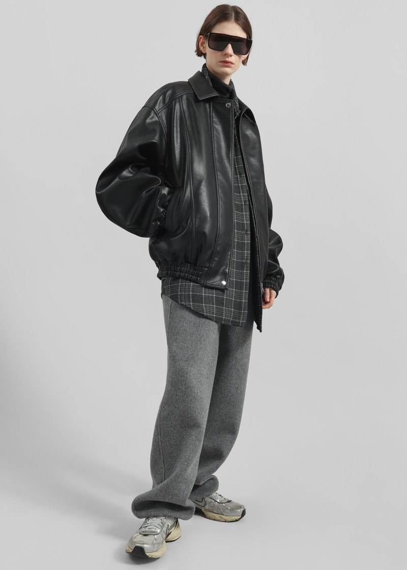 Prescott Faux Leather Jacket - Black 9