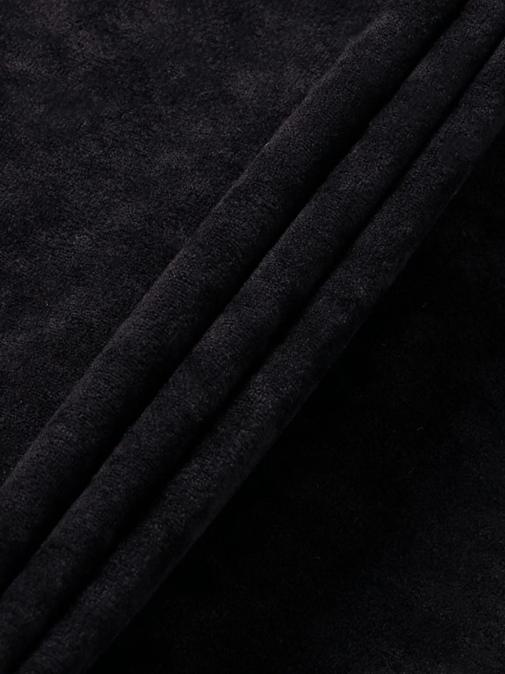 stripe-detail velour T-shirt - 3