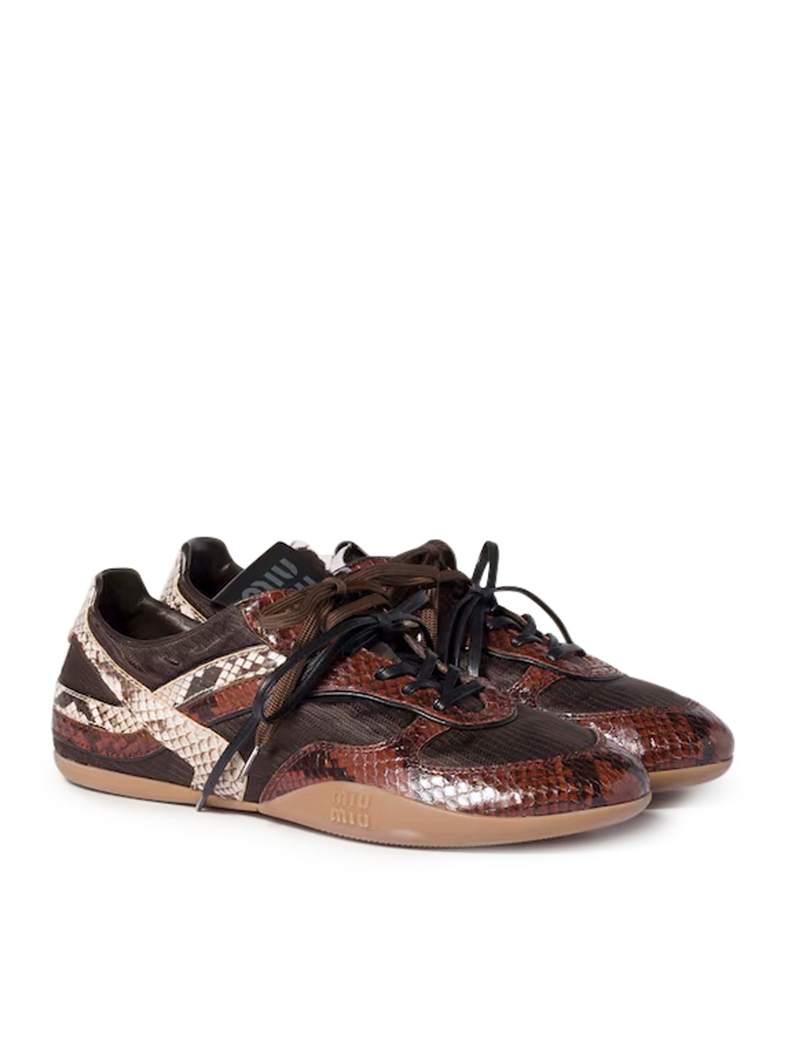 GYMNASIUM SNEAKERS IN TECHNICAL FABRIC AND PYTHON PRINT AYERS - 2