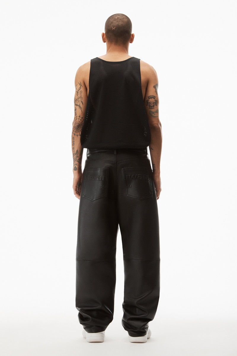 BAGGY JEAN IN PLONGE LEATHER 5