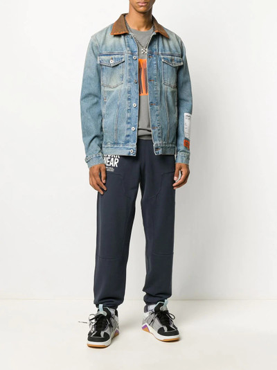 Heron Preston logo patch denim jacket outlook