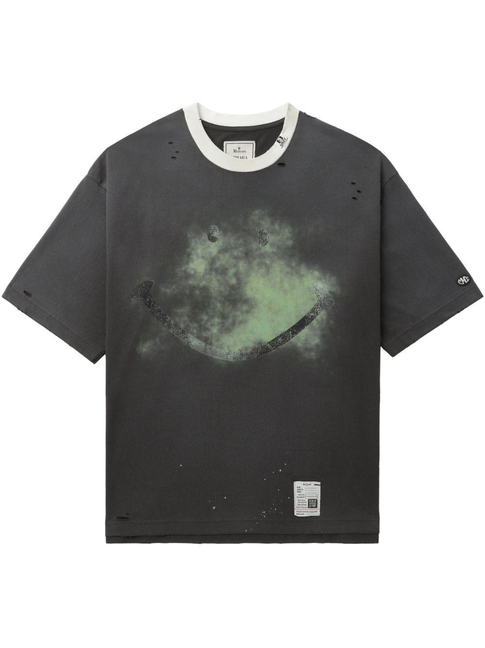 distressed-effect T-shirt - 1