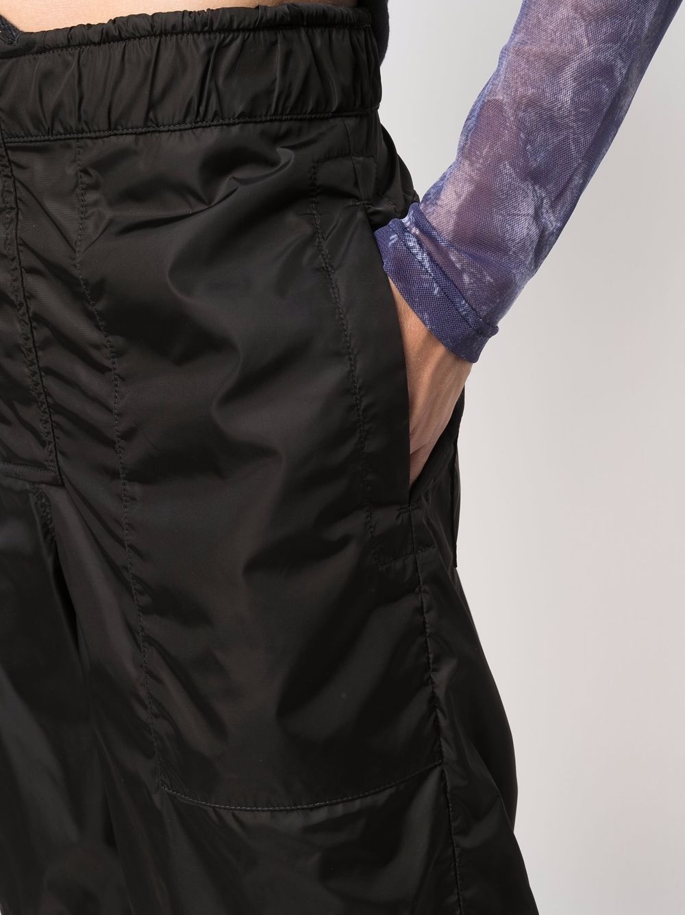 shell elasticated-waistband shorts - 5