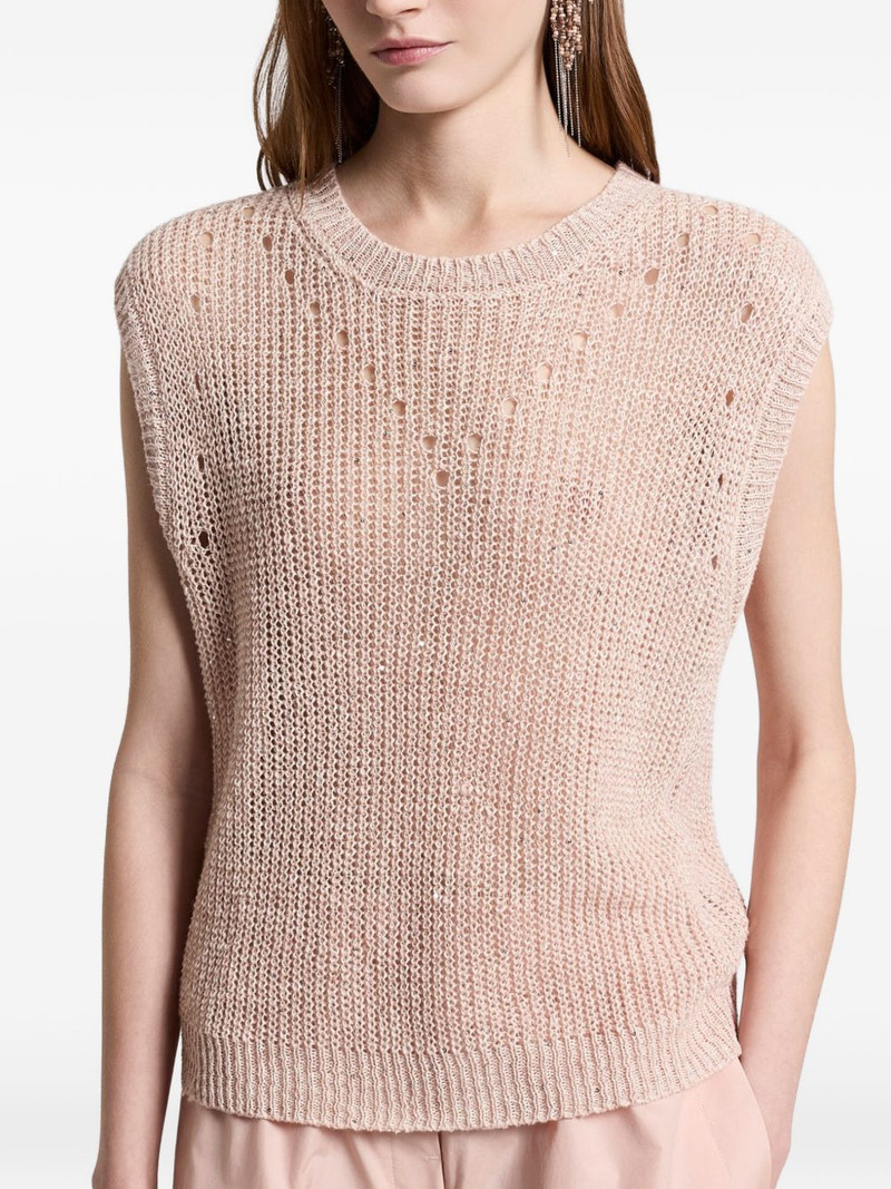 open knit vest 4
