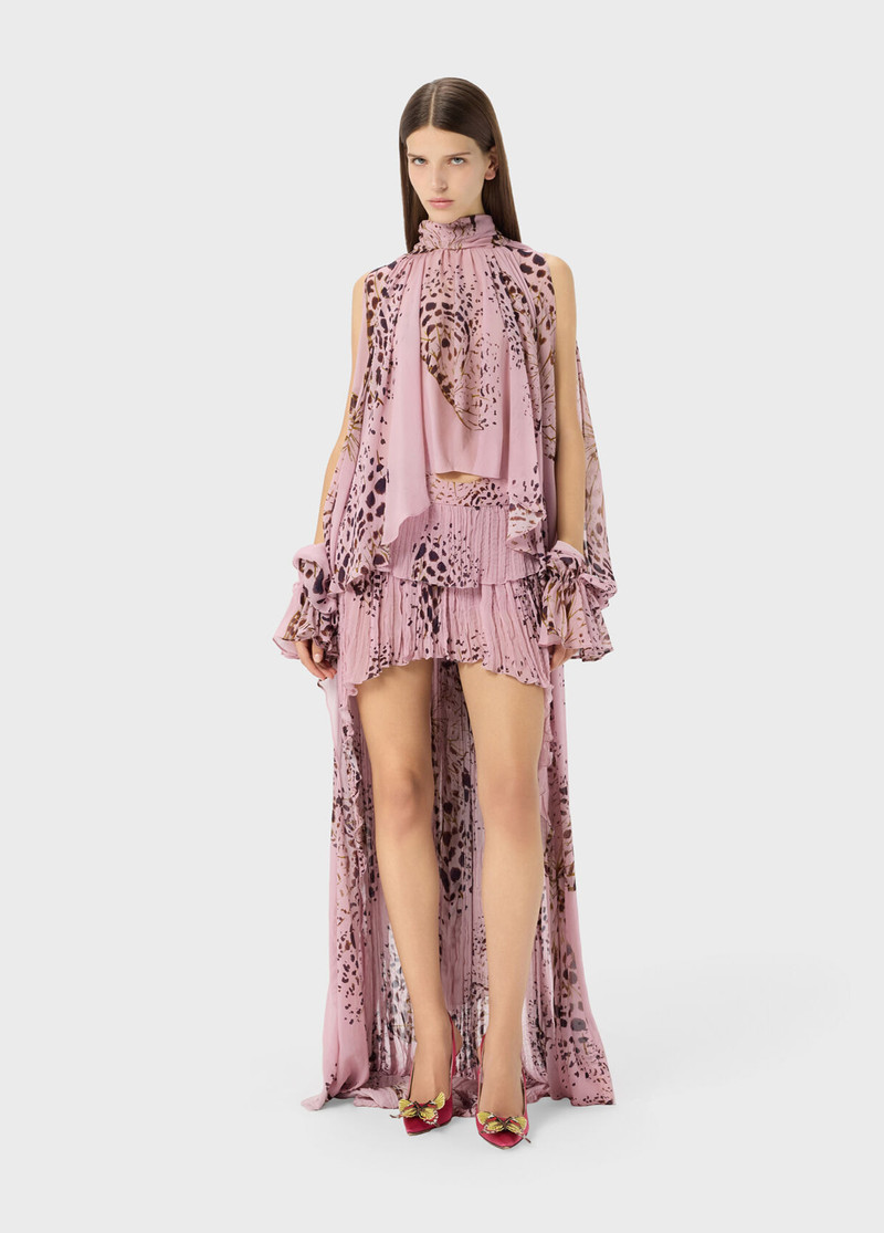ASYMMETRIC PRINTED GEORGETTE BLOUSE 5