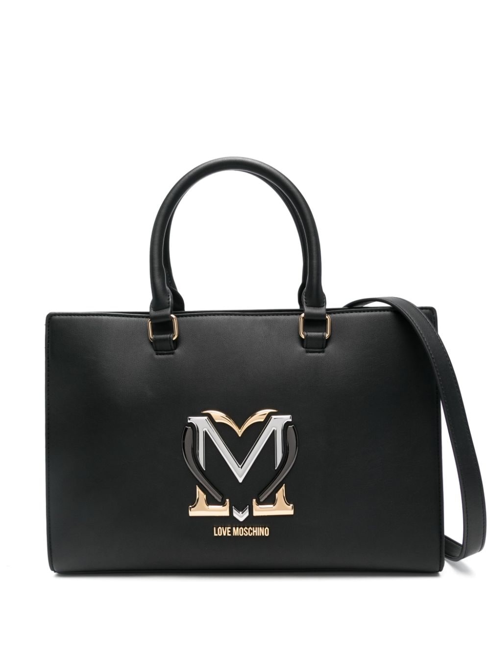 logo-plaque tote bag - 1