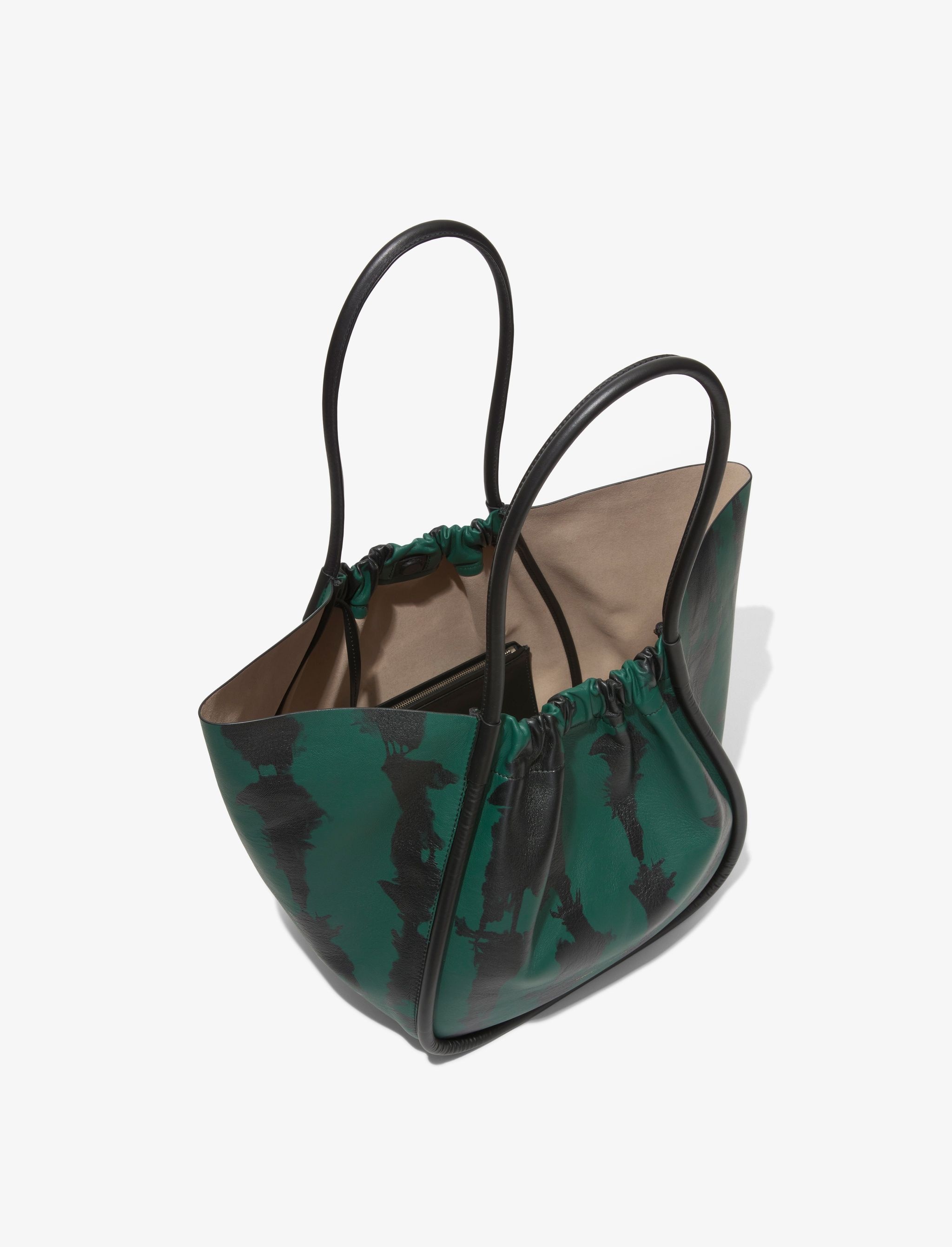 Large Tie Dye Ruched Tote - 4