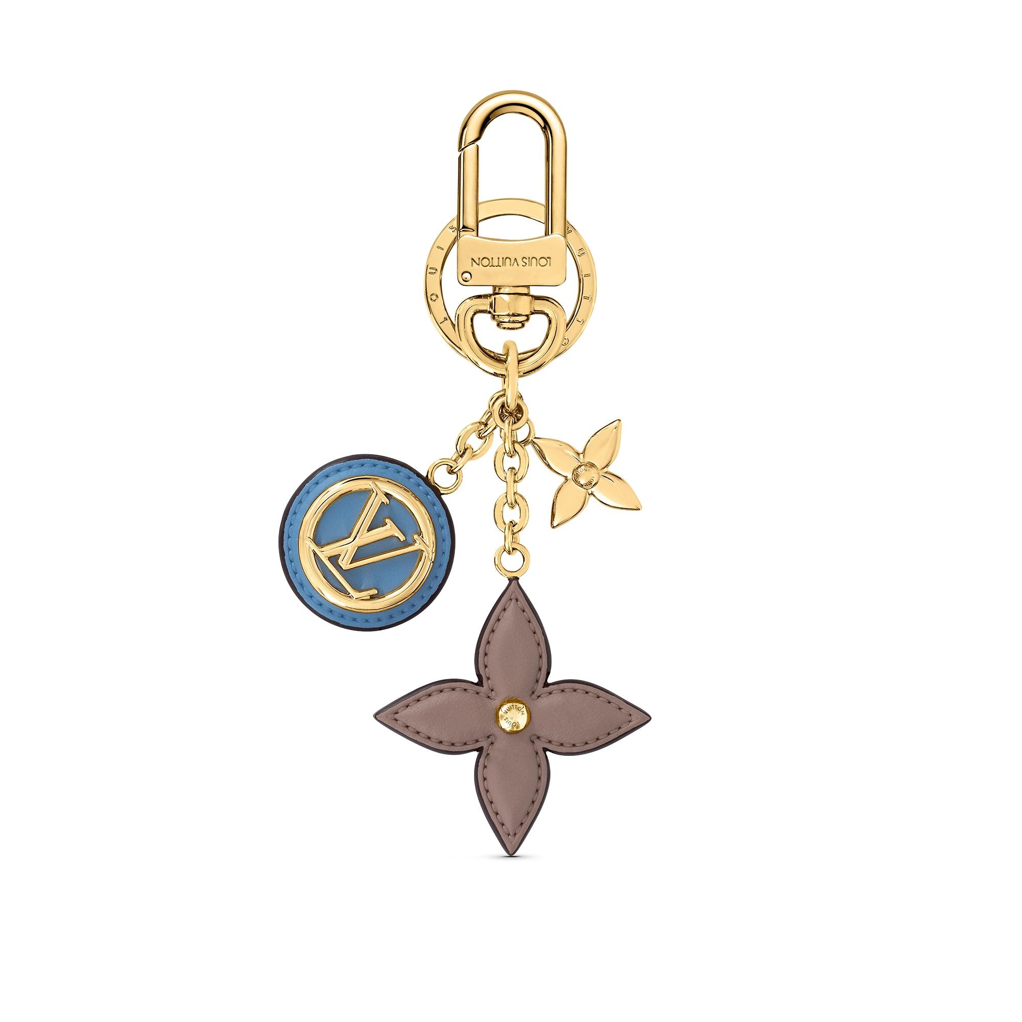 Preppy Flowers Bag Charm and Key Holder - 1