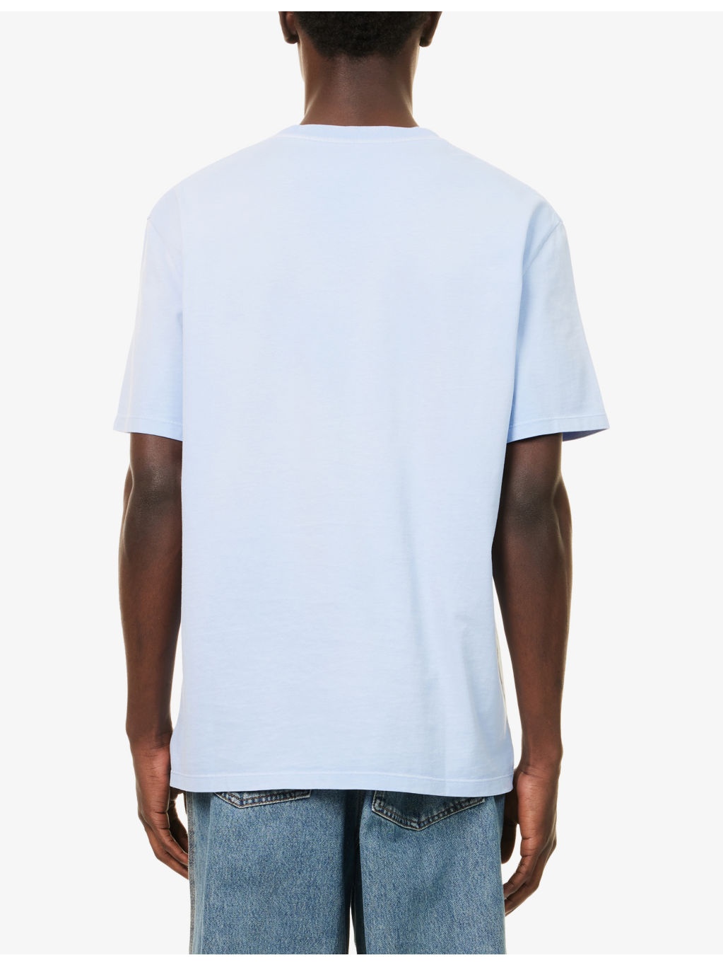 Brand-Embroidery Relaxed-Fit Cotton-Jersey T-Shirt - 4