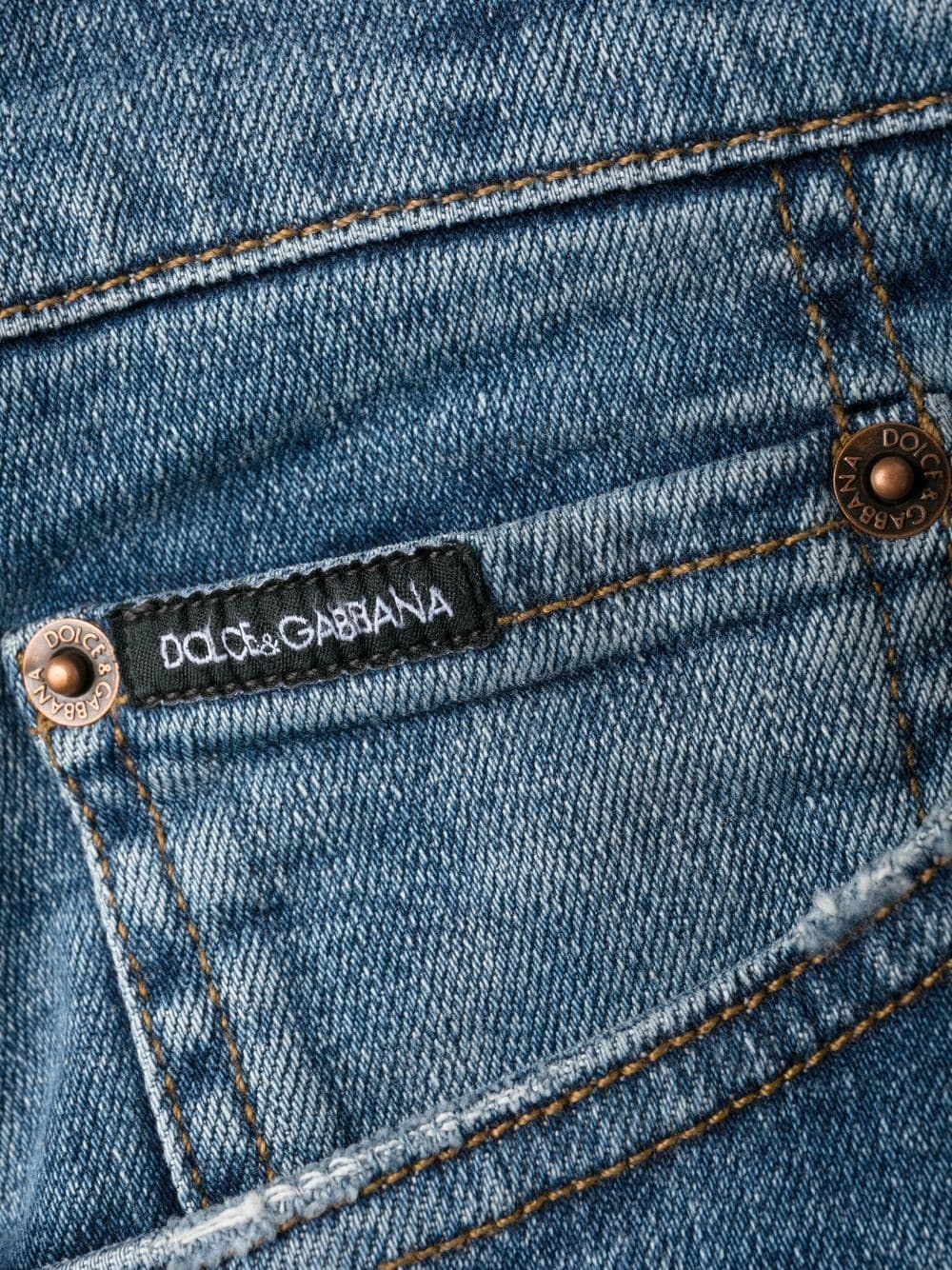 logo-plaque straight-leg jeans - 6