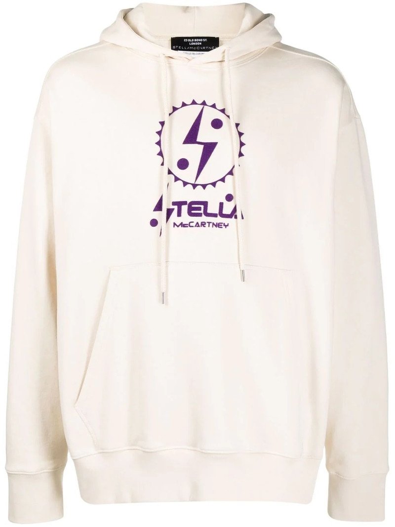 logo print hoodie 1