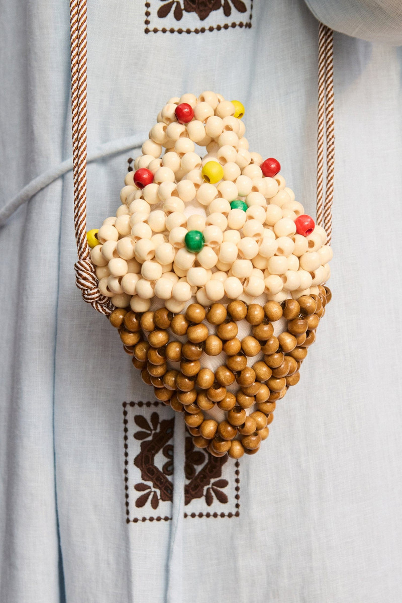 ALÉMAIS Wood Bead Gelato Mini Bag outlook